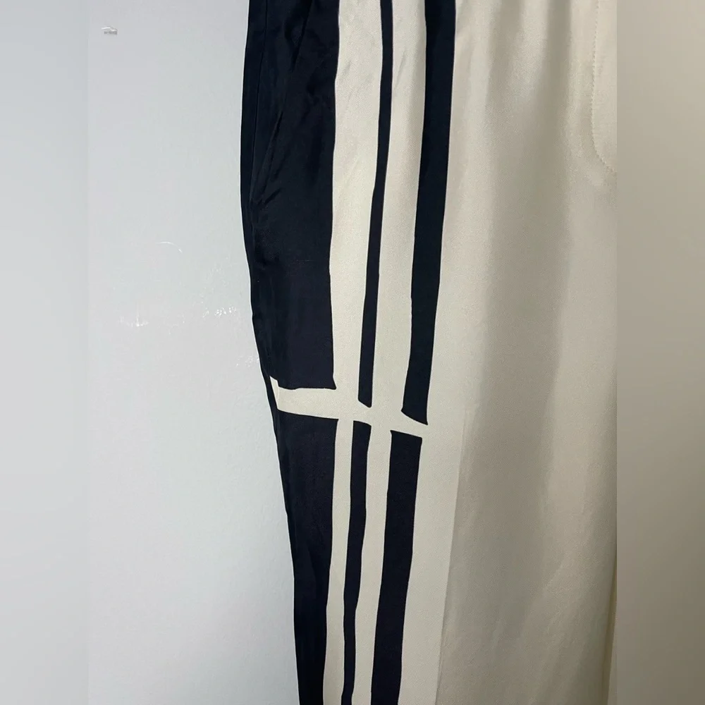 Theory Silk Stripe Twill Pull-On Pants l Size 2 l Poshmark - Picture 4 of 8